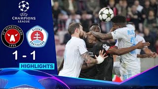 FC Midtjylland vs Slovan Bratislava 11 Highlights  CLkvalifikation 202425 [upl. by Nessnaj427]