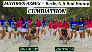 MAYORES REMIX  Becky G ft Bad bunny  ZUMBA  CITIZIN CREW  Topee [upl. by Murrah]