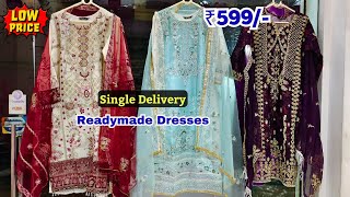 Fancy Readymade Suits Damaka OFFER ₹599  Pakistani Cotton Suits Wedding Dresses Hyderabad [upl. by Neeli]