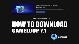 How to download Gameloop 71 🤓 [upl. by Kauffman716]