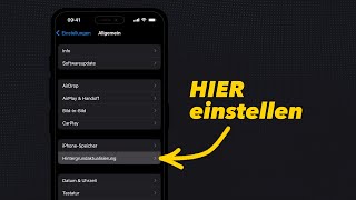 iPhone Hintergrundaktualisierung einstellen [upl. by Nylednarb]