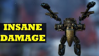 Warframe  This Is The Voidrig Necramech  INSANELY HIGH DAMAGE BUILD [upl. by Annahtur]