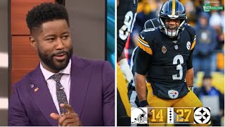 Russell Wilson is Mr UNLIMITED  Nate Burleson on Steelers DOMINATE Browns 2714 to move to 103 [upl. by Nappy]