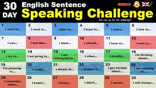 The 30Day English Sentence Speaking Challenge [upl. by Leynad]