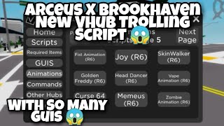 Arceus X Brookhaven New VHub Trolling Script 😱 [upl. by Hoo]