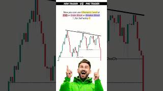 New Trader Vs Smart Trader  Fibonacci Trading Strategy  trading shorts [upl. by Gesner]