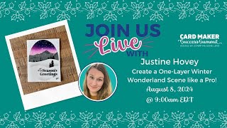 Card Maker Success Summit August 2024  Justine Hovey Live QampA [upl. by Wilie]