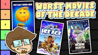 The WORST Animated Movies of the Decade Tier List [upl. by Maleen796]