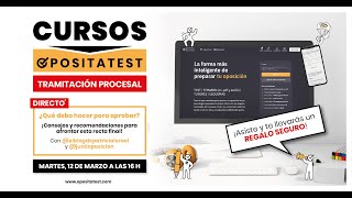 Tramitación Procesal 👉 ¿Qué debo hacer para aprobar ✅ Consejos de aprobadas [upl. by Rimaa]