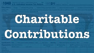 Deducting Charitable Contributions [upl. by Philender]