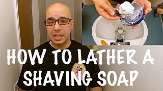 How to Lather a Shaving Soap [upl. by Lonier869]