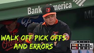 Walk Off Errors amp Pick Offs [upl. by Crim120]