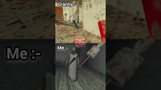 Granny vision Vs my vision 🥶🔥  Granny 12345 gameplay 😈 granny shorts [upl. by Ahsirtap819]