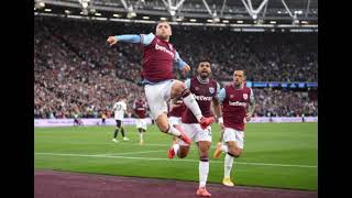 Bowen scores winning goal as Westham beat Manunited 21 match report [upl. by Ahsiki136]