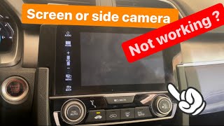 20162021 HONDA CIVIC SIDE CAMERA NOT WORKING How to fix [upl. by Gage]