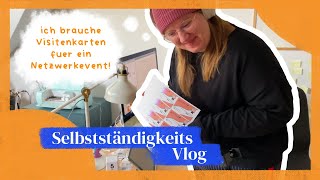 Visitenkarten selbst erstellen Prototypisierung mentale Gesundheit  Selbstständigkeits Vlog 2 [upl. by Arraik842]