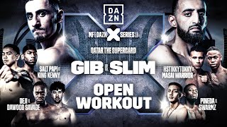 MISFITS amp DAZN X SERIES 19  QATAR THE SUPERCARD  ANESONGIB VS SLIM ALBAHER OPEN WORKOUTS LIVE [upl. by Nap148]