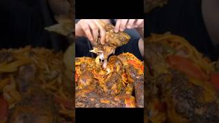 TANDOORI CHICKEN  WING EATING😋youtubeshorts maddyeats mukbang asmr shorts [upl. by Akiret]