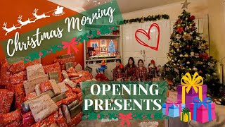 CHRISTMAS MORNING OPENING PRESENTS  MERRY CHRISTMAS  CHRISTMAS DAY 2022 [upl. by Nyraf]