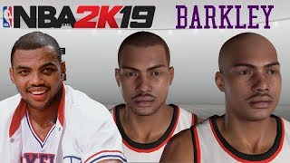 NBA 2K19 How To Create Charles Barkley MyPlayer MyCareer [upl. by Oniger]