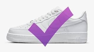 Come allacciare le scarpe senza far vedere i lacci NIKE AIR FORCE 1 [upl. by Ganny]