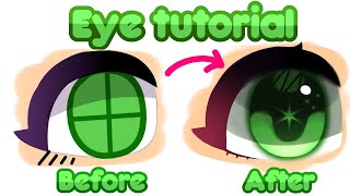 Eye Shading TUTORIAL  Gacha Club  IbispaintX [upl. by Niloc489]