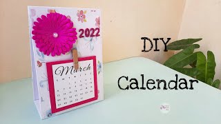 DIY Desk Calendar  How to make Desk Calendar  Handmade Calendar  DIY Cute Calendar tutorial [upl. by Merrow650]