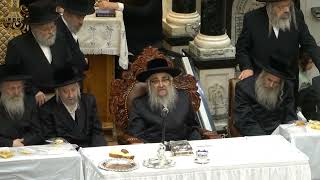 Rabbi Ahron Teitelbaum Grand Rabbi Of Satmar In Kj Talking At The Yurzeit Of The Divrei Yoel [upl. by Dnaltroc]