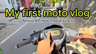 My First moto vlog  ntorq XP 125 2024 modal Black [upl. by Gastineau]