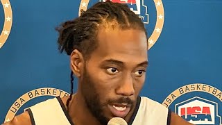 “We Knew What It Was” Kawhi Leonard Reacts To Paul George Leaving Clippers [upl. by Nnylsoj]