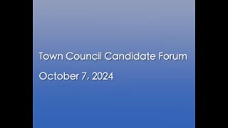 Corte Madera Town Council Candidate Forum October 7 2024 [upl. by Kcirddet]