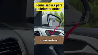 Forma segura para rebasar o adelantar autos  Aprendiendo a conducir 😎🚘 shorts short [upl. by Alphonse]