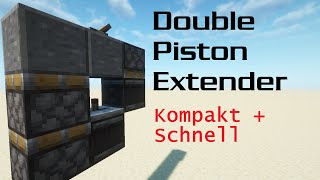 DoublePiston Extender  Minecraft Tutorial  Java amp Bedrock ❗Beschreibung lesen [upl. by Ahsiuqet]