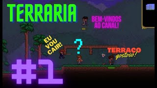 Terraria  Fazendo as primeiras casas para NPCs e a gosminha [upl. by Marena499]