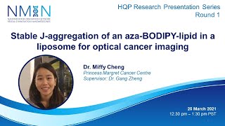 Miffy Cheng Stable Jaggregation of an aza BODIPYlipid in a liposome for optical cancer imaging [upl. by Brad76]