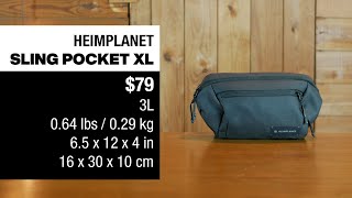 HEIMPLANET TRANSIT LINE SLING POCKET XL V1 my favorite and most used sling of 2020 [upl. by Yddub269]