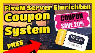 FiveM ESX  QBCORE Coupon System FREE [upl. by Luo]