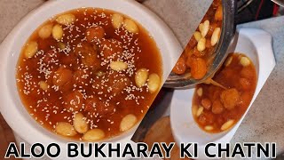 Aloo bukharay ki chatni  Alu bukharay ki chatni  Aloo bukhara chutney cookinginn483 [upl. by Asilim]