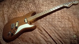 Masterbuilt mahogany Stratocaster [upl. by Charlet]