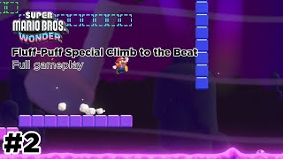 Super Mario Bros Wonder  FluffPuff Peaks Special Climb to the Beat 2 4K [upl. by Lewanna]