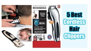 5 Best Cordless Hair Clippers Reviews  Jack amp Rose Professional Hair Cutting Kit [upl. by Catlee]