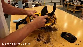 DeWalt Chainsaw Anti Kick Back Fix  How To Make A DeWalt Electric Chainsaw Stop Shutting Off [upl. by Rayna]