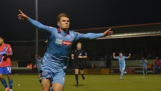 Winning Goal Dagenham amp Redbridge 0 Tranmere 1 131214 [upl. by Ai]