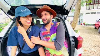 PRANKED AND SURPRISED HEBA AGAIN 🔥 🤣🤣  VARKALA CLIFF ❤️  HEBAREE ROAD TRIP EP3 [upl. by Rovit]