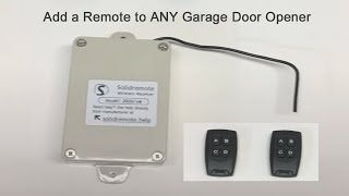 Add a Remote to ANY Garage Door Opener [upl. by Kanya]