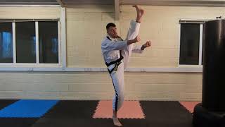 Front Rising Kick Tutorial  Taekwondo Kicks [upl. by Eggett339]