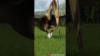 THANATOSDRAKON GRABS THE GOAT AND BREAKS ALL ITS BONES  Jurassic World Evolution 2 [upl. by Showker398]