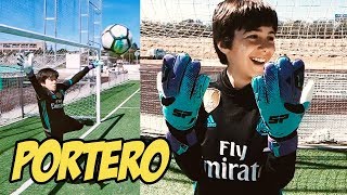 FUTBOL REAL CON NUEVOS GUANTES DE PORTERO SP ICONIC [upl. by Atteinotna]