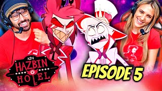 HAZBIN HOTEL Episode 5 REACTION 1x05 quotDad Beat Dadquot  Hells Greatest Dad  More Than Anything [upl. by Lleumas]