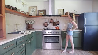 DIY Small Kitchen Remodel  Before and After Kitchen Makeover [upl. by Hannie]